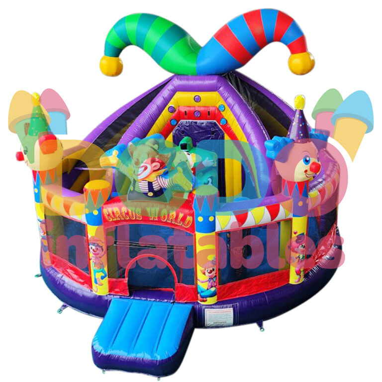 Castelo insuflável Multiplay Circo com escorrega
