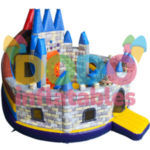 Castelo insuflável Multiplay Fortaleza dos cavaleiros com escorrega