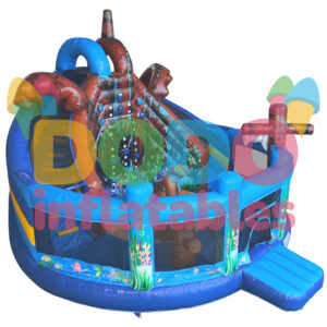 Castelo insuflável Multiplay Mundo subaquático com escorrega
