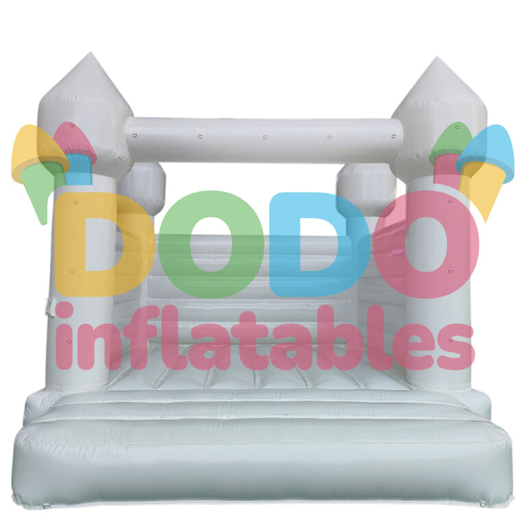 Castelo insuflável Pastel branco