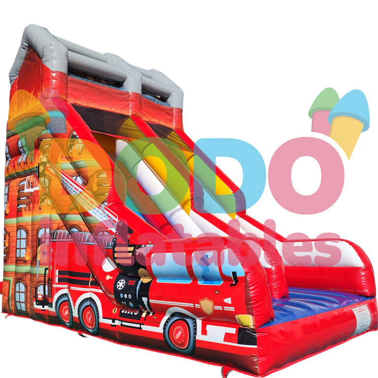 Escorrega insuflável Carro de bombeiros